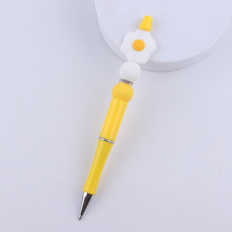 Wholesale Cartoon Fruit Silicone Color Plastic Beadable Pens